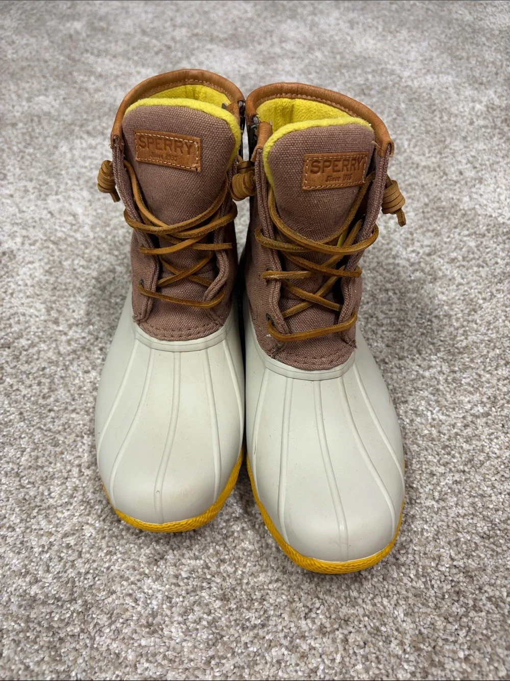 Sperry saltwater pop-outsole women duck boots size 7